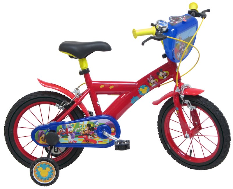 bicicletta bimbo 2 anni topolino e protezioni