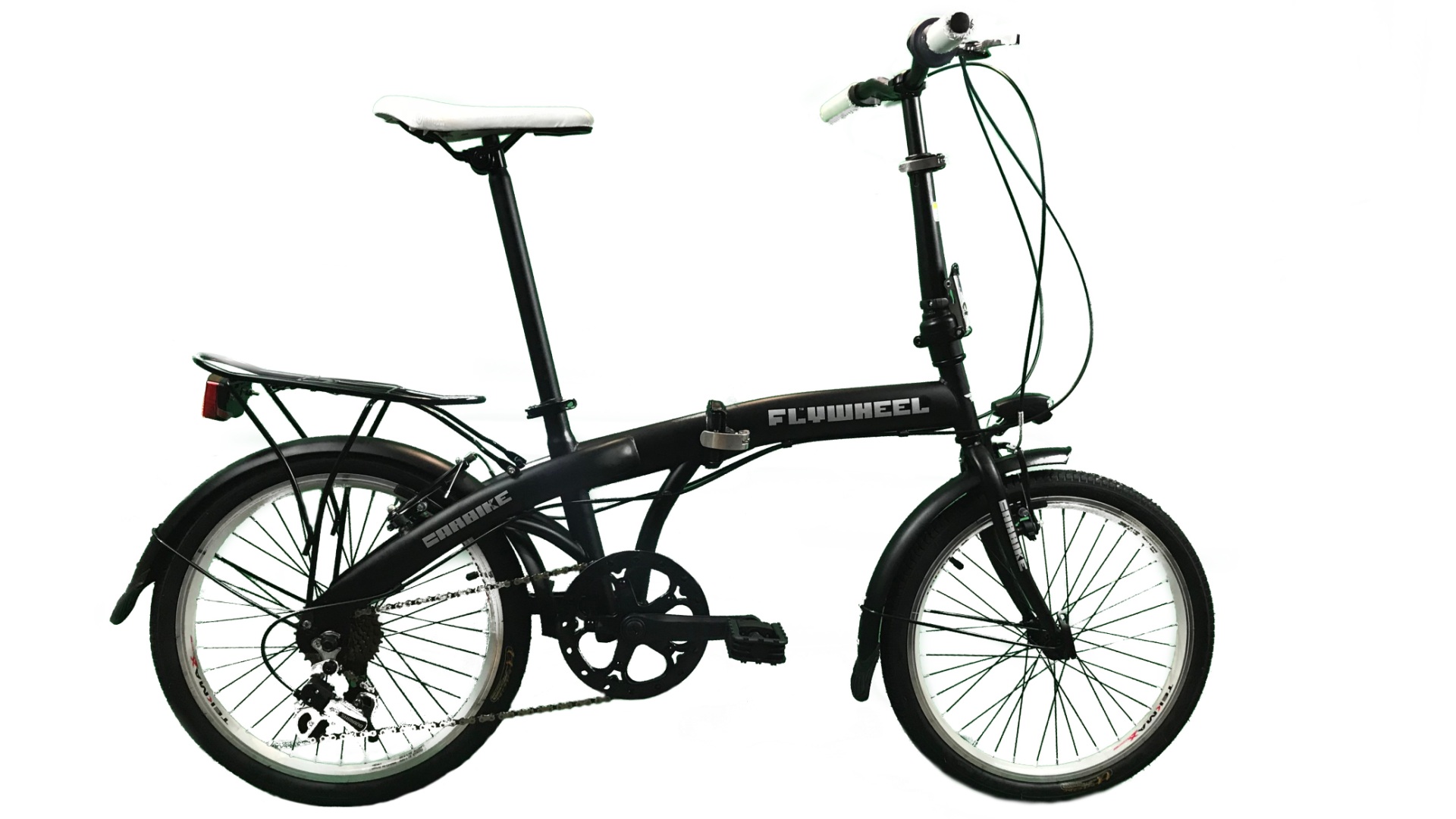 Folding bike 20 carbike Aviator flywheel Black 6 Speed Shimano Steel | eBay